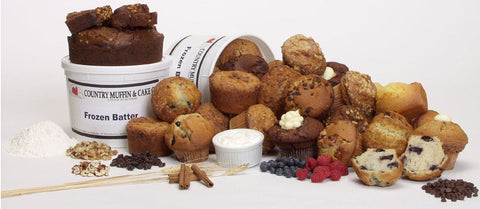 Country Muffin Chocolate Chocolate Chip Muffin Batter, 9 Pound -- 2 per case.