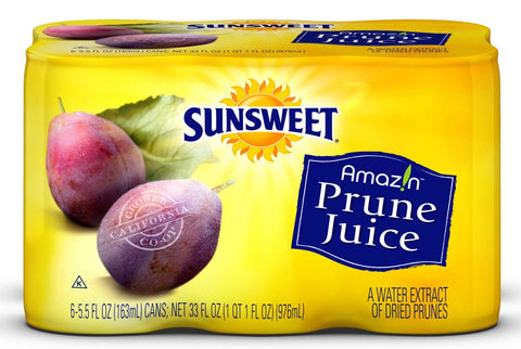 Sunsweet Prune Juice, 33 Fluid Ounce Can -- 4 per case.