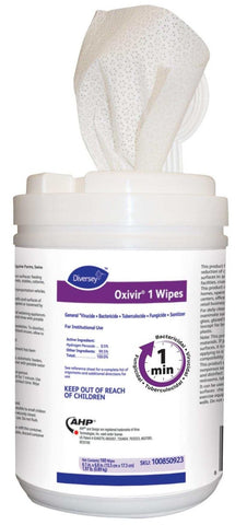 Oxivir Disinfectant Cleaner Wipes, 60 count per pack -- 12 per case