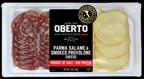 Oberto Parma Salame Smoked Provolone Cheese, 2.5 Ounce -- 12 per case
