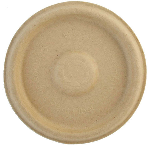 World Centric No Added PFAS Plant Fiber 2 Ounce Cup Lid Only - 50 count per pack -- 40 packs per case