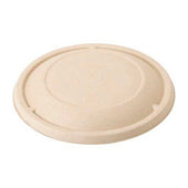World Centric Unbleached Plant Fiber Lid for 24 to 32 Ounce Bowl - 125 per pack -- 4 packs per case