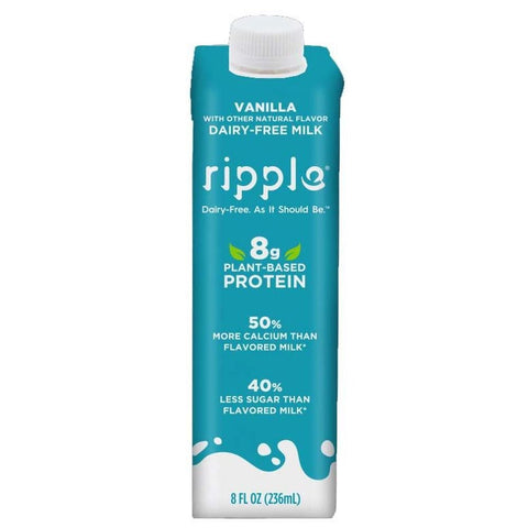 Ripple Foods Vanilla Milk, 8 Fluid Ounce -- 12 per case