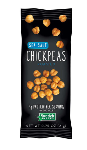 Sunrich Naturals Sea Salt Seasoned Chickpeas, 0.75 Ounce -- 150 per case.