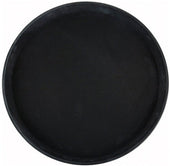 Winco Black Easy Hold Rubber Lined Round Tray, 14 inch -- 12 per case