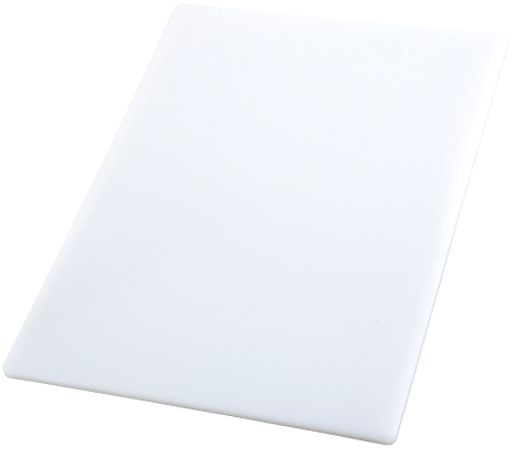 Winco White Cutting Board, 6 x 10 x 0.5 inch -- 20 per case