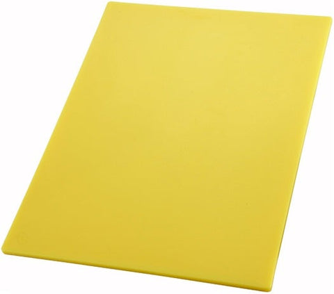 Winco Yellow Cutting Board, 15 x 20 x 1/2 inch -- 6 per case