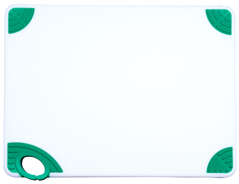 Winco Cutting Board with Hook Green, 12 x 18 x .5 inch -- 6 per case