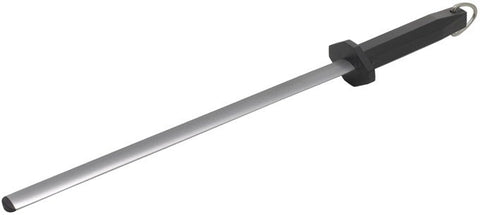 Winco Acero Oval Diamond Sharpening Steel, 12 inch.