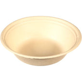 Tellus No PFAS Added Sugarcane Fiber Disposable Bowl, 24 Ounce - 300 per pack -- 6 packs per case