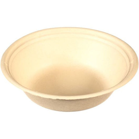 Tellus No PFAS Added Sugarcane Fiber Disposable Bowl, 24 Ounce - 300 per pack -- 6 packs per case