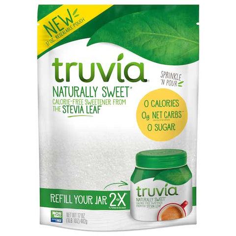 Truvia Zero Calories Sweeterner, 17 Ounce -- 8 per case