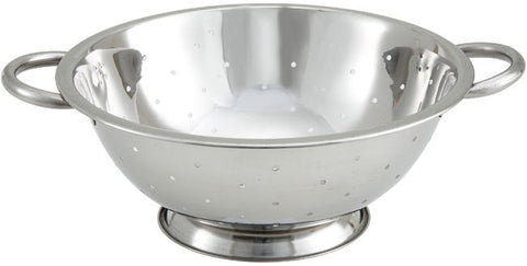 Winco Stainless Steel Colander, 5 Quart -- 24 per case