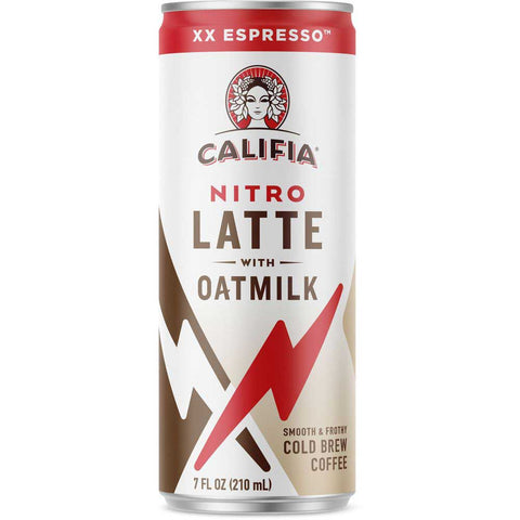 Califia Farms Nitro Draft Latte Cold Brew XX Espresso, 7 Ounce -- 12 per case.
