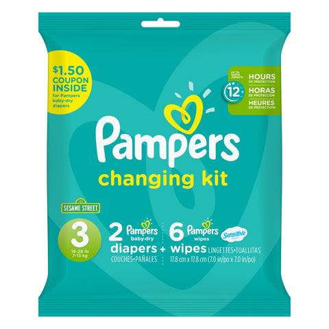 Pampers Size 3 Change Kit Diaper -- 10 per case.