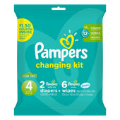 Pampers Size 4 Change Kit Diaper -- 10 per case.