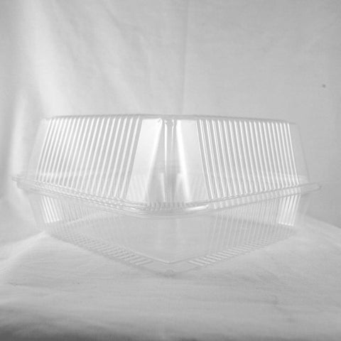 World Centric Ingeo Compostable Hinged Clamshell, 6.75 x 6.75 x 3 inch -- 500 per case.