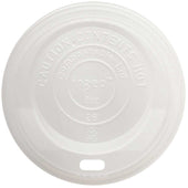 World Centric Compostable CPLA Cup Lid for 8 Ounce Hot Cup -- 1000 per case.