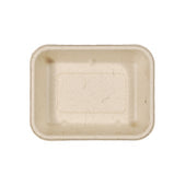 World Centric Unbleached Plant Fiber Tray, 6.5 x 0.5 x 1.5 inch -- 600 per case.