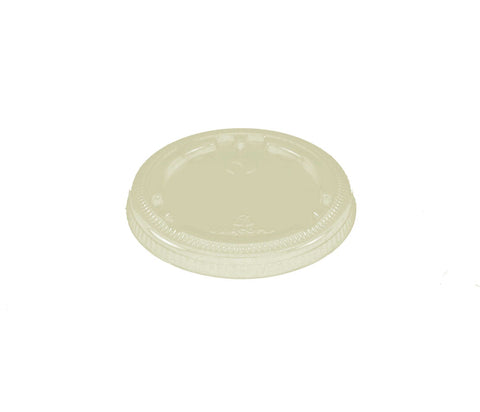 World Centric Ingeo Compostable Clear Flat Lid for 4 and 9 Ounce Cups -- 1000 per case.
