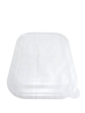 World Centric Ingeo Compostable Unbleached Plant Fiber Tray Lid Only, 10 x 7.5 inch -- 400 per case.