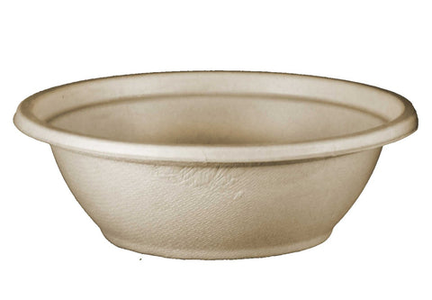 World Centric Compostable Unbleached Plant Fiber Bowl, 24 Ounce -- 500 per case.