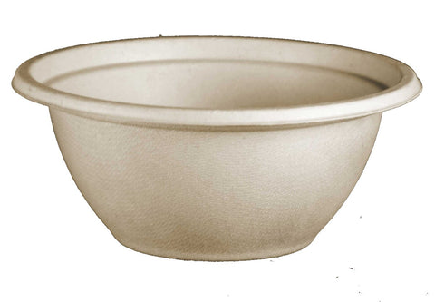 World Centric Compostable Unbleached Plant Fiber Bowl, 32 Ounce -- 500 per case.