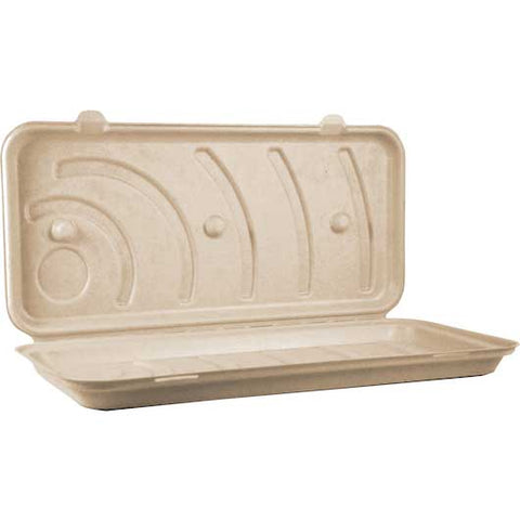 World Centric Compostable Unbleached Plant Fiber Pizza Box, 13 inch -- 200 per case.