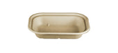 World Centric Compostable PLA Laminated Single Compartment Unbleached Plant Fiber Tray, 8 x 6 x 1.5 inch -- 400 per case.