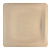 World Centric Compostable Unbleached Plant Fiber Square Plate, 9 inch -- 500 per case.