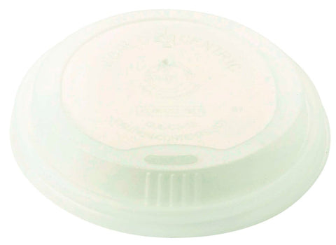 World Centric CPLA Compostable Double Wall Cup Lid Only - 30 count per pack -- 20 packs per case