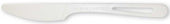 World Centric TPLA Compostable Medium Ribbed Knife, 6.7 inch -- 1000 per case.