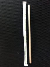 World Centric Ingeo Compostable Wrapped Paper Straw, 8 inch -- 6000 per case.