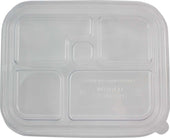 World Centric Ingeo 5 Compartment Bento Box Lid Only - 75 count per pack -- 4 packs per case