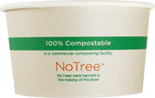 World Centric Natural Color 100 Percent Sugarcane Paper Bowl, 24 Ounce - 50 count per pack -- 10 packs per case