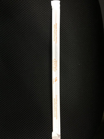 World Centric Kraft Paper Straw, 10 x 26 inch -- 6000 per case.