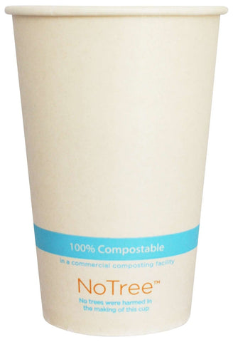 World Centric No Tree Bamboo Cold Cup, 16 Ounce - 50 count per pack -- 20 packs per case