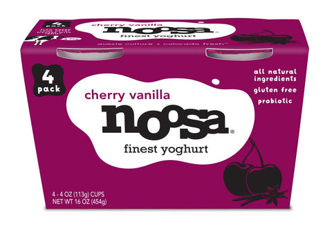 Noosa Cherry Vanilla Yoghurt, 4 Ounce -- 6 per case.