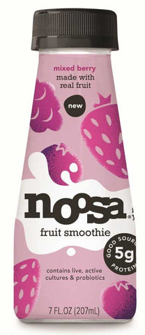 Noosa Yoghurt Mixed Berry Smoothie, 7 Fluid Ounce -- 8 per case