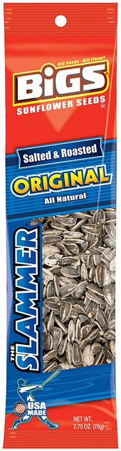 Bigs Original Salted and Roasted Sunflower Seed, 2.75 Ounce -- 72 per case.