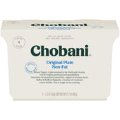 Chobani Original Plain Non Flat Yogurt, 21.2 Ounce -- 6 per case.