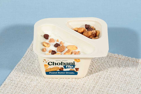 Chobani Flip Peanut Butter Dream Greek Yogurt, 5.3 Ounce -- 12 per case.