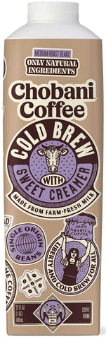 Chobani Dairy Original Cold Brew Coffee with Sweet Creamer, 32 Fluid Ounce -- 6 per case