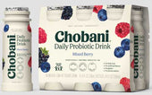 Chobani Mixed Berry Daily Probiotic Greek Yogurt Drink, 24 Fluid Ounce -- 4 per case