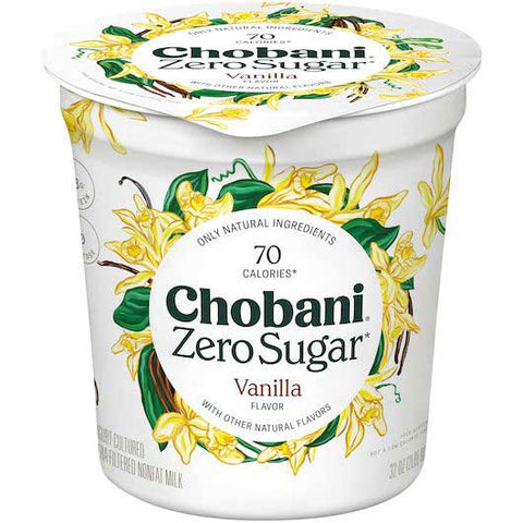 Chobani Multiserve Zero Sugar Vanilla Yogurt, 32 Ounce -- 6 per case