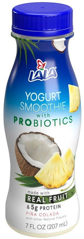 Lala Pina Colada Yogurt Smoothie with Probiotics, 7 Fluid Ounce -- 12 per case