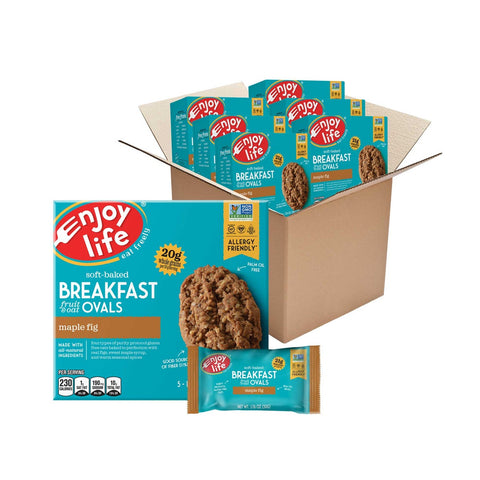 Enjoy Life Soft Baked Maple Fig Ovals Breakfast Bar, 5 bars per pack -- 6 packs per case