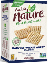 Back to Nature Harvest Whole Wheat Cracker, 8.5 Ounce -- 12 per case