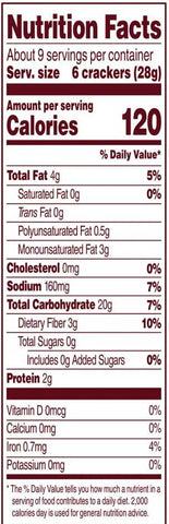 Back to Nature Harvest Whole Wheat Cracker, 8.5 Ounce -- 12 per case