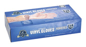 Empress Extra Large Powdered Disposable Vinyl Gloves - 100 count per pack - 10 packs per case